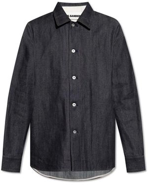 Jil Sander Denim Shirts - Blauw