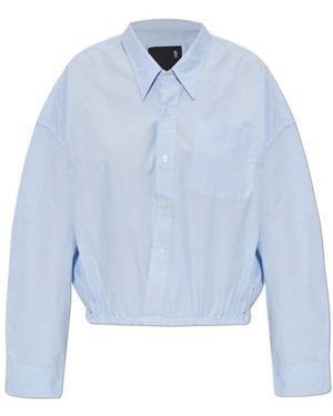 R13 Loose-fit baumwoll-top - Blau