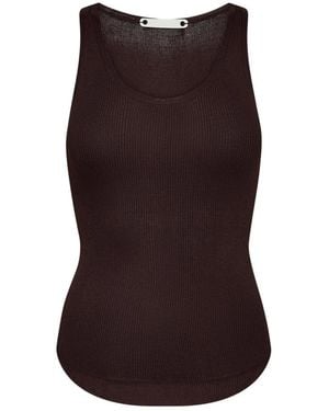 co'couture Sleeveless Tops - Brown