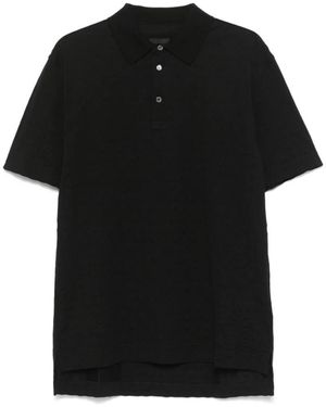 Givenchy Zwarte Monogram Reliëf Polo