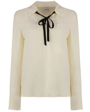 St. John Seidenbluse - Weiß