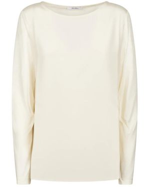 Max Mara Long Sleeve Tops - White
