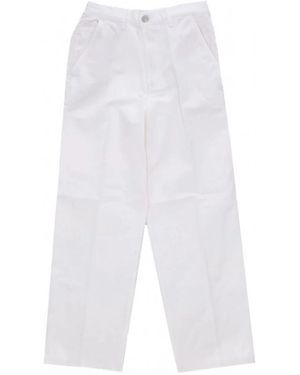 Obey Straight Trousers - White