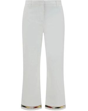 True Royal Cropped Trousers - Blanco