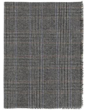 Brunello Cucinelli Accessoires ,Grijs ,Wol Plaid Wol Sjaal