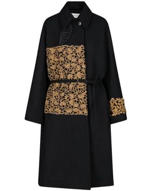 Dries Van Noten Single-Breasted Jas - Zwart