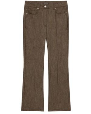 Pennyblack Straight Trousers - Marrón