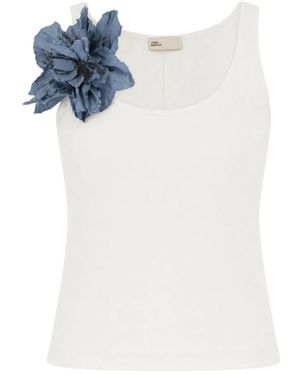 Tory Burch Sleeveless Tops - Blanc