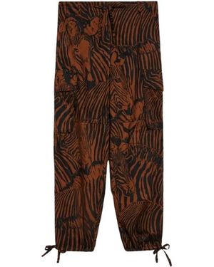 Weekend by Maxmara Cargo Twill Baumwollhose - Braun