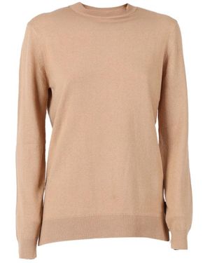 Barbour Round-Neck Knitwear - Natural