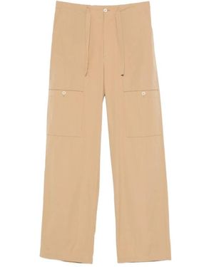 Jil Sander Straight Trousers - Natural