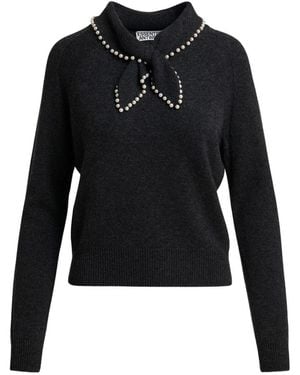 Essentiel Antwerp Kasa Pullover Mit Perlen - Schwarz