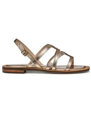 Geox Flat Sandals - Metálico