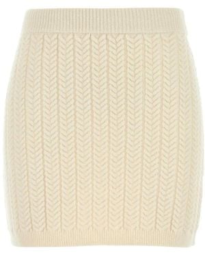 Sportmax Short Skirts - Natural