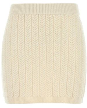 Sportmax Rokken ,Wol Earry 1 Mini Rok - Naturel