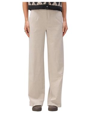 Object Broeken Objlisa Wide Pant - Naturel