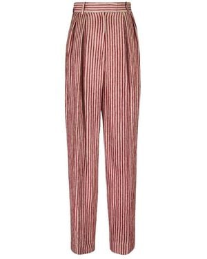 La DoubleJ Straight Trousers - Red