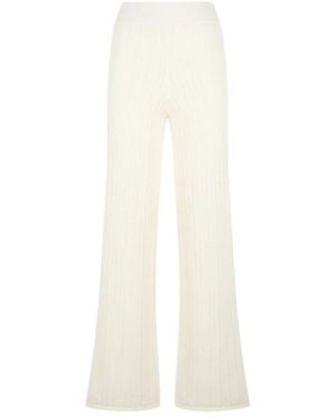 Alpha Studio Wide Trousers - Blanco