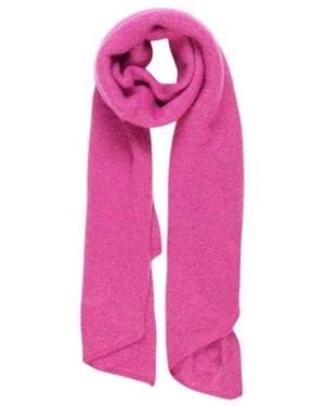 Pieces Accessoires ,Roze ,Polyester Roze Metallic Acryl Sjaal