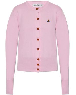 Vivienne Westwood Cardigan Mit Kaschmirbesatz - Pink