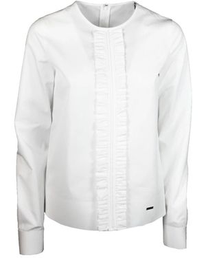 DSquared² Overhemden ,Wit ,Katoen 100C Camicia Blouse