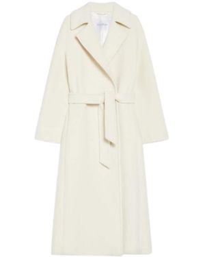 Max Mara Jassen ,Wit ,Wol Fragore Coat