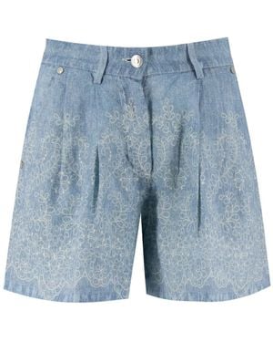 パンツ Ermanno Scervino Denim Bermuda Shorts Ermanno Scervino Denim Shorts in Blue | Lyst