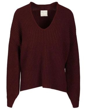 forte_forte V-Neck Knitwear - Purple