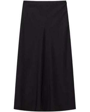 ARMANI EXCHANGE Rokken ,Zwart ,Polyester Midi-Rok Met Plooien