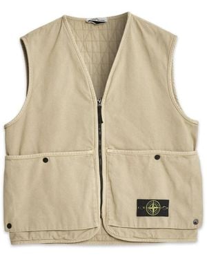 Stone Island Waistcoats - Natural