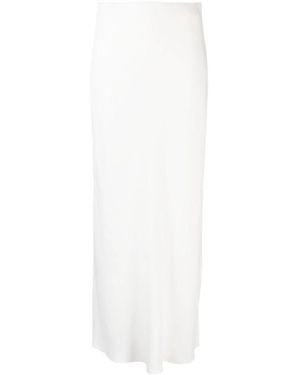 Brunello Cucinelli Rokken ,Wit ,Bias-Cut Maxi Rok