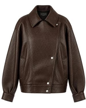 Twinset Leather Jackets - Marrón