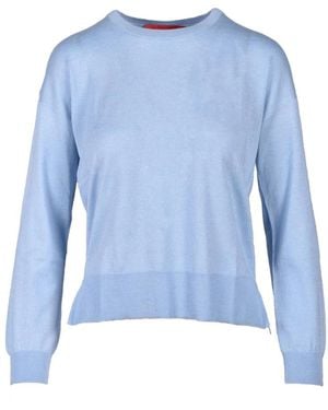 Wild Cashmere Round-Neck Knitwear - Blue