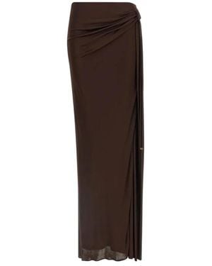 Elisabetta Franchi Maxi Skirts - Brown