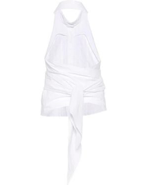 P.A.R.O.S.H. Tops ,Wit ,Sleeveless Tops