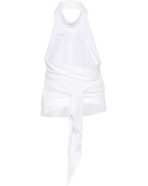 P.A.R.O.S.H. Tops ,Wit ,Sleeveless Tops