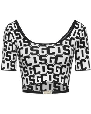 Gcds Round-Neck Knitwear - Negro