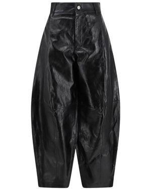 Soeur Leather Trousers - Negro