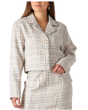 Freebird by Steven Eleganter Beiger Lorijn Blazer - Grau