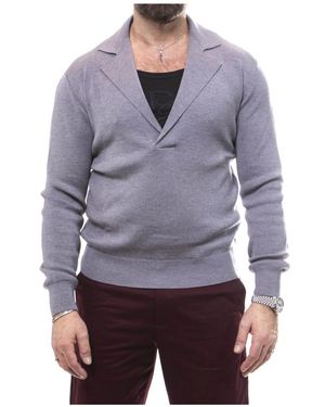 Dolce & Gabbana V-Neck Knitwear - Viola