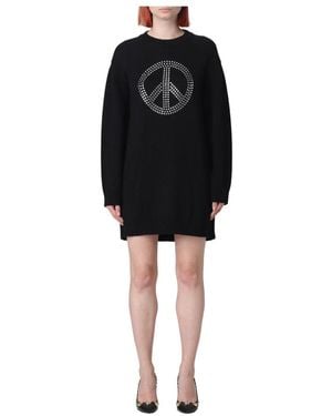 Moschino Knitted Dresses - Black