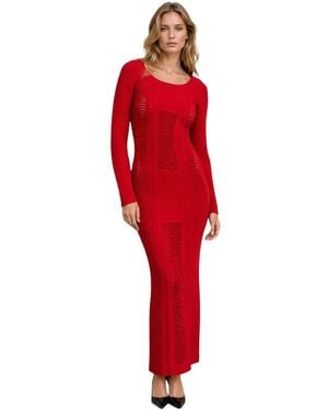 Balmain Knitted Jurken - Rood
