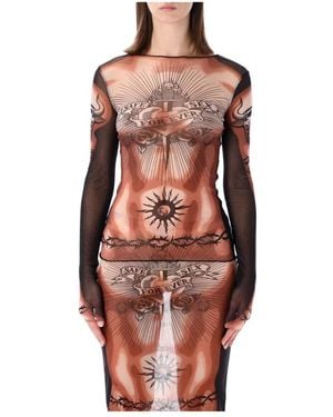 Jean Paul Gaultier Long Sleeve T-Shirts - Multicolour