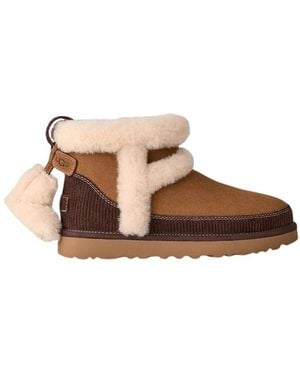 UGG Schoenen ,Veelkleurig ,Suède Classic Mini Heritage Korte Laars - Bruin