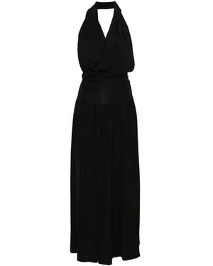 AYA MUSE Kleedjes ,Zwart ,Spoe Pleated Midi Dress