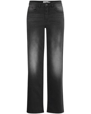 Ichi Straight Jeans - Gris