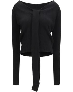 Ermanno Scervino Truien & Vesten ,Zwart ,Kasjmier Pure Cashmere Cardigan