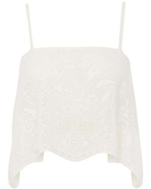 Chloé Sleeveless Tops - White
