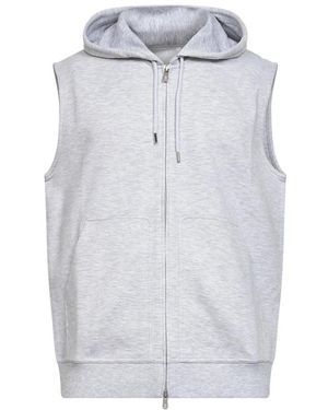 Brunello Cucinelli Double Fleece Hooded Vest - Blauw