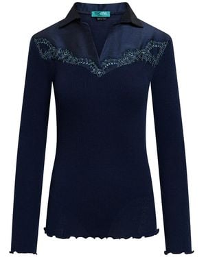 Tooche Blau Mirage Hemd & Top Für Damen